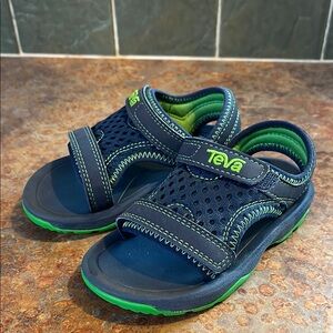 Teva Kids' Navy and Green Sandals